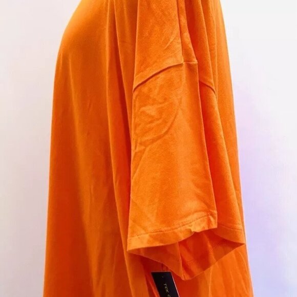 NWT TEK GEAR Women Short Sleeve Crew Neck On the Go Gear Orange Shirt Plus Sz 3X - Picture 7 of 12